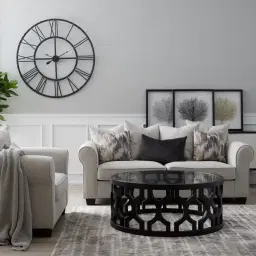 Open Cut Iron Clock