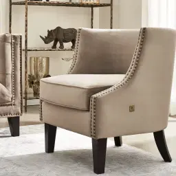 Vogue Peacock Blue Velvet Occasional Chair 