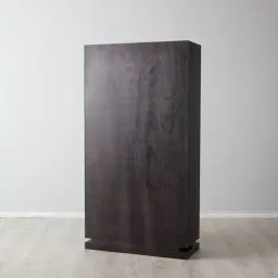 Xandra Black Oak Veneer Display Cabinet