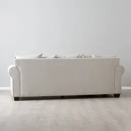 Laurie Ash Grey Fabric 3-Seater Sofa