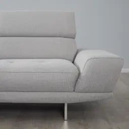 Albany Gainsboro Grey Fabric Left Chaise Lounge