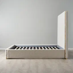 Beaumont Cream Boucle King Bed