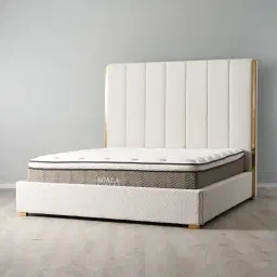Beaumont Cream Boucle King Bed