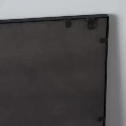 Tessellated Black Square Mirror 