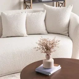 Everett Cream Boucle 3-Seater Sofa