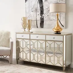 Madeleine Mirror Sideboard - Black Frame