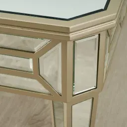 Madeleine Mirror Coffee Table - Champagne Gold Frame 