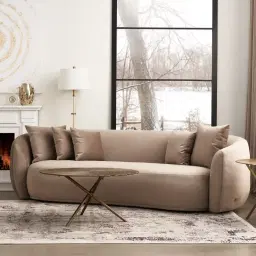 Everett Sea Grey Boucle 3 Seater Sofa