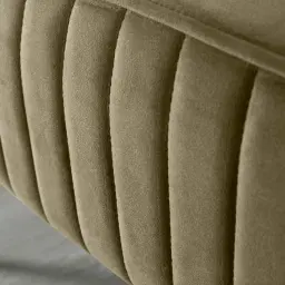 Hilda II Olive Green Velvet Ottoman