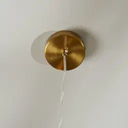 Selene Brushed Gold Metal Pendant Light - 28cm Brushed Gold Metal Shade