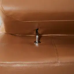 Alessia Savannah Brown Leather Dual Electric Recliner Lounge - Right