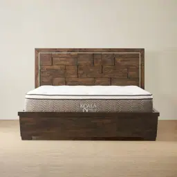 Montana Deep Brown Wooden King Bed