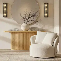 Dave Brushed Gold Glass Rod Wall Lamp