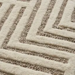 Alistair Ivory Beige Floor Rug - Large 250cm x 350cm