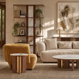 Sir Lionell Walnut Veneer Shelf
