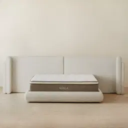 Clementine Dove Grey Woven Fabric King Bed