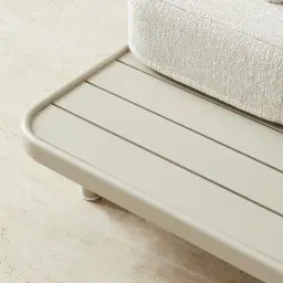 Luciana Matte Beige Latte 4-Seater Outdoor Sofa