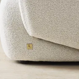 Willow Stone White Woven Fabric Modular Right Arm Seat