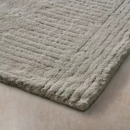 Estonia Ivory Beige Floor Rug - Extra Large 300cm x 350cm