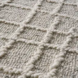Hobson Cream Floor Rug - Large 250cm x 350cm