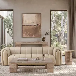 Hobson Cream Floor Rug - Large 250cm x 350cm
