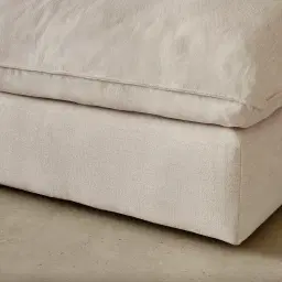 Macie Cream Oatmeal Fabric Modular Sofa - Right Arm