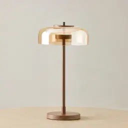 Alina Wooden Metal Table Lamp High