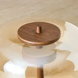 Alina Wooden Metal Table Lamp High
