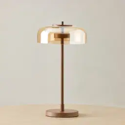 Alina Wooden Metal Table Lamp High
