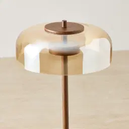 Alina Wooden Metal Table Lamp High