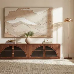 Alina Wooden Metal Floor Lamp