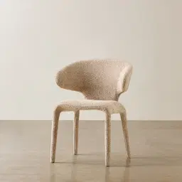 Debra Antelope Woven Fabric Dining Chair