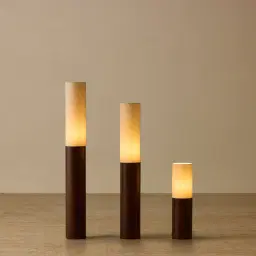 Harlem Wooden Floor Lamp 115cm