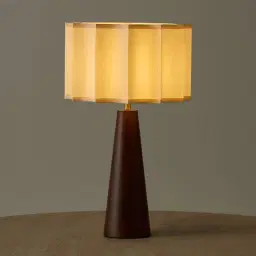 Margo Deep Brown Wooden Table Lamp