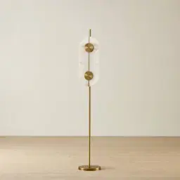Irene Oval Alabaster Floor Lamp 24x155cm