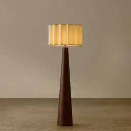 Margo Deep Brown Wooden Floor Lamp