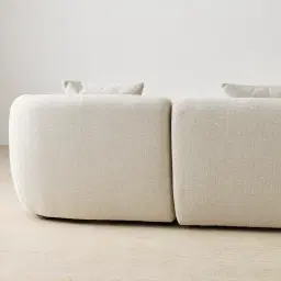 Willow Ivory Beige 2 Pieces Modular Sofa