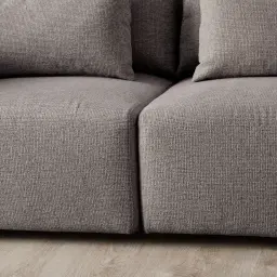 Riviera III Graphite 2 Pieces Modular Fabric Sofa