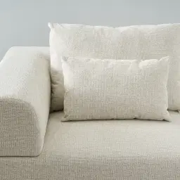 Riviera III Isabelline White Fabric Modular Sofa