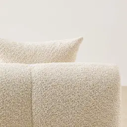 Amity Stone Cream Woven Fabric 2 Pieces Modular Sofa with Left Arm and Right Chaise