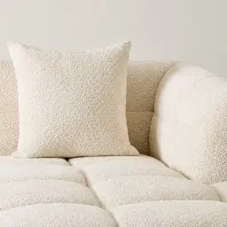 Amity Stone Cream Woven Fabric 3 Pieces Modular Sofa with Left Arm and Right Chaise