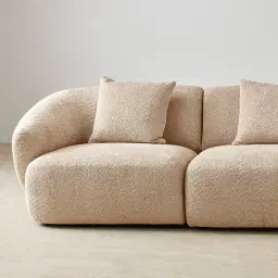 Willow Antelope Woven Fabric Modular Corner Sofa