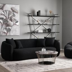Everett Cream Velvet 2 Seater Sofa - Dark Brown Legs