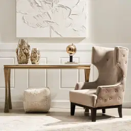 Berdine Olive Green Velvet Occasional Chair