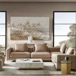 Jordan Mushroom Velvet Corner Sofa