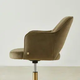 Adrianna Olive Green Velvet Desk Chair