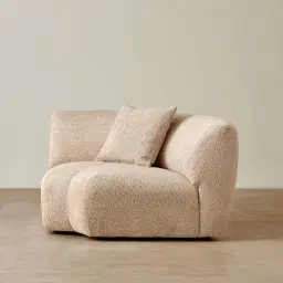 Willow Antelope Woven Fabric Modular Corner Seat