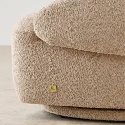 Verage Antelope Woven Fabric Swivel Occasional Chair