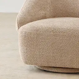 Verage Antelope Woven Fabric Swivel Occasional Chair