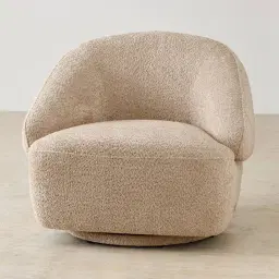 Verage Antelope Woven Fabric Swivel Occasional Chair